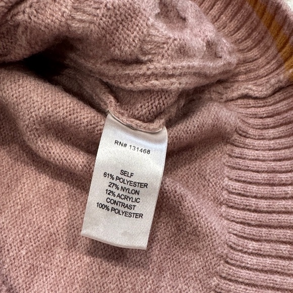 Fate Lilac Cable Knit Sweater with Floral Sleeves Size L - Picture 10 of 10